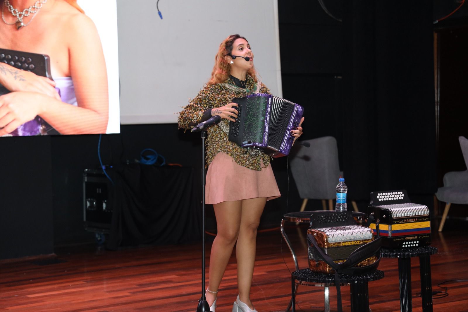 Cantante y acordeonera Diana Burco. Cortesía : Ministerio de la Mujer de Panamá    