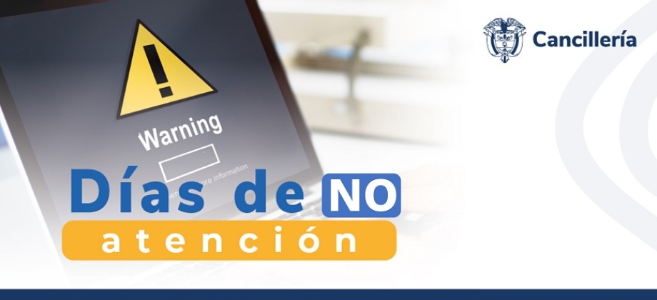 La Embajada y el Consulado de Colombia en Panamá no tendrán atención al público los días 28 y 29 de marzo de 2024