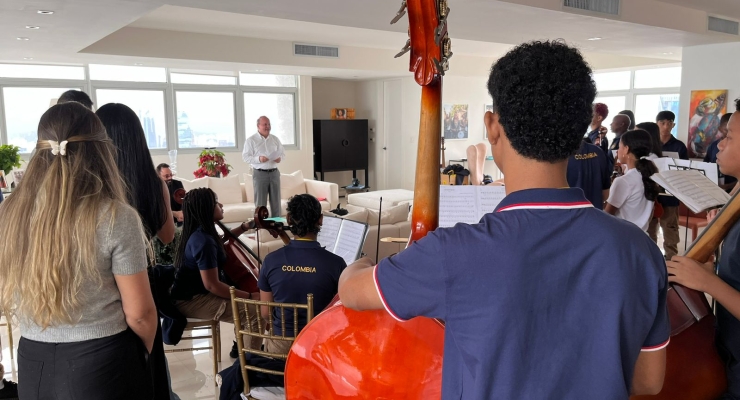 Concierto para celebrar los 100 años de relaciones bilaterales entre Colombia y Panamá.