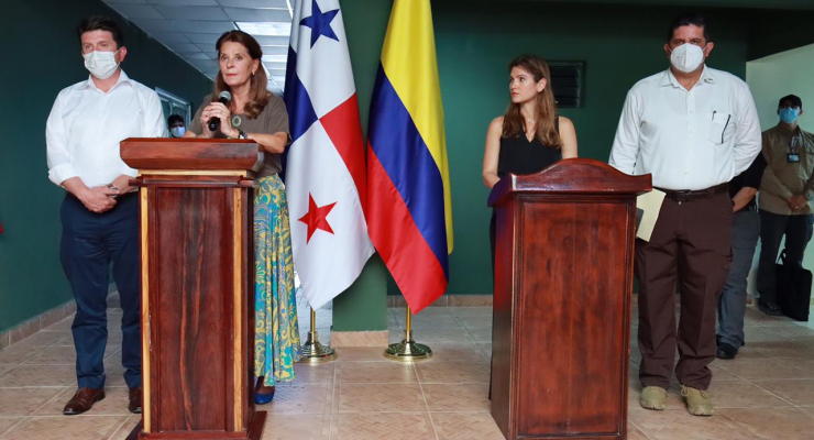 Declaración de la Vicepresidenta y Canciller, Marta Lucía Ramírez, al término de la reunión con su homóloga de Panamá, Érika Mouynes, para analizar la situación migratoria 